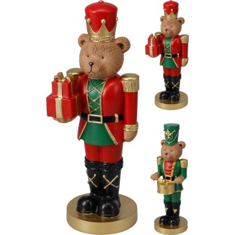 ORSO SOLDATINO NATALIZIO H.28 2 ASSORTITI